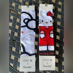 Stance X SANRIO hello kitty socks and bow socks.